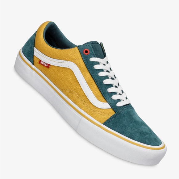 NIB VANS OLD SKOOL PRO SHOES (PRIME ATLANTIC GOLD) Size 9 - Picture 1 of 11